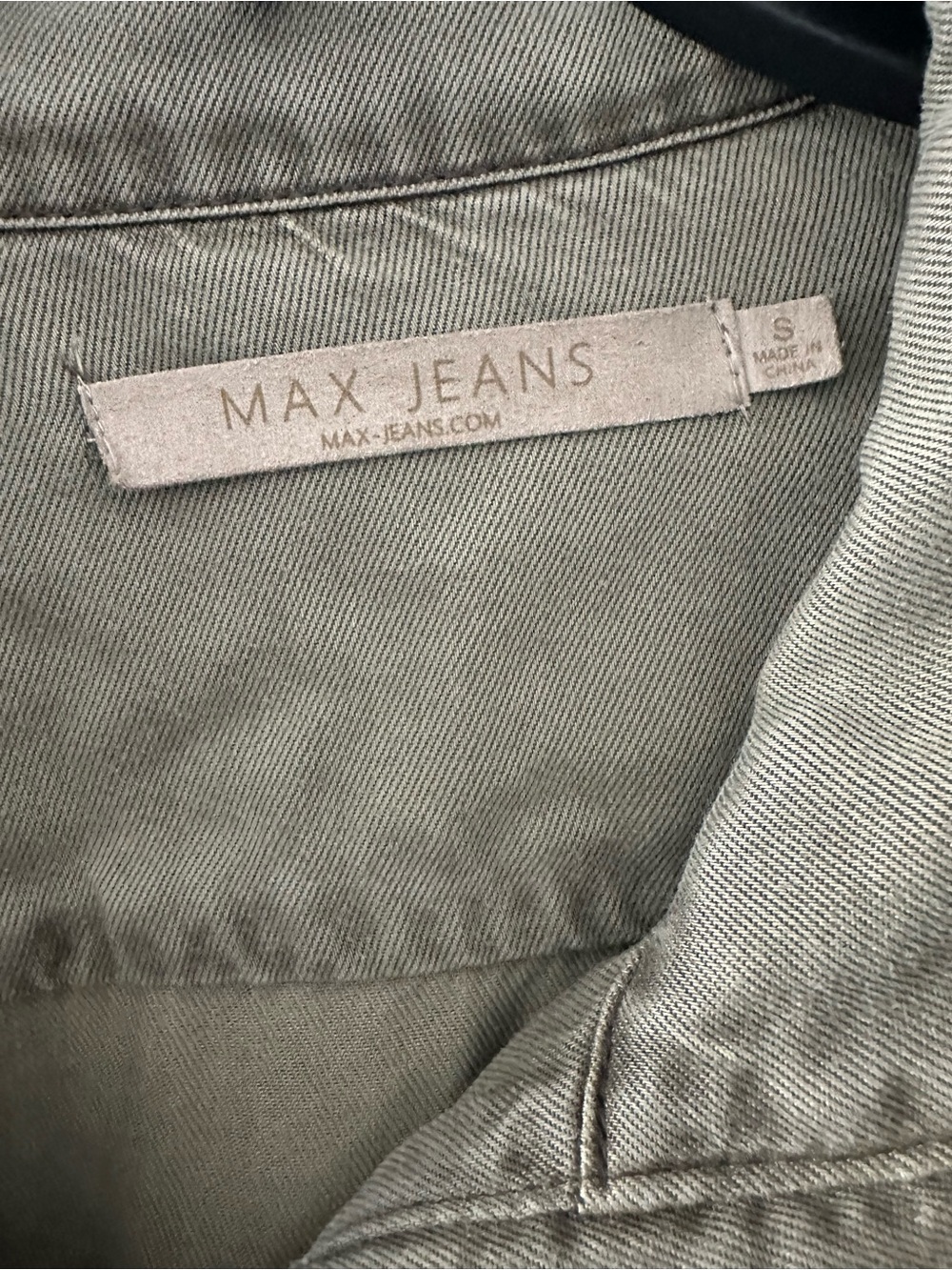 Max-Jeans Olive Utility Drawstring Jacket - Picture 3 of 5